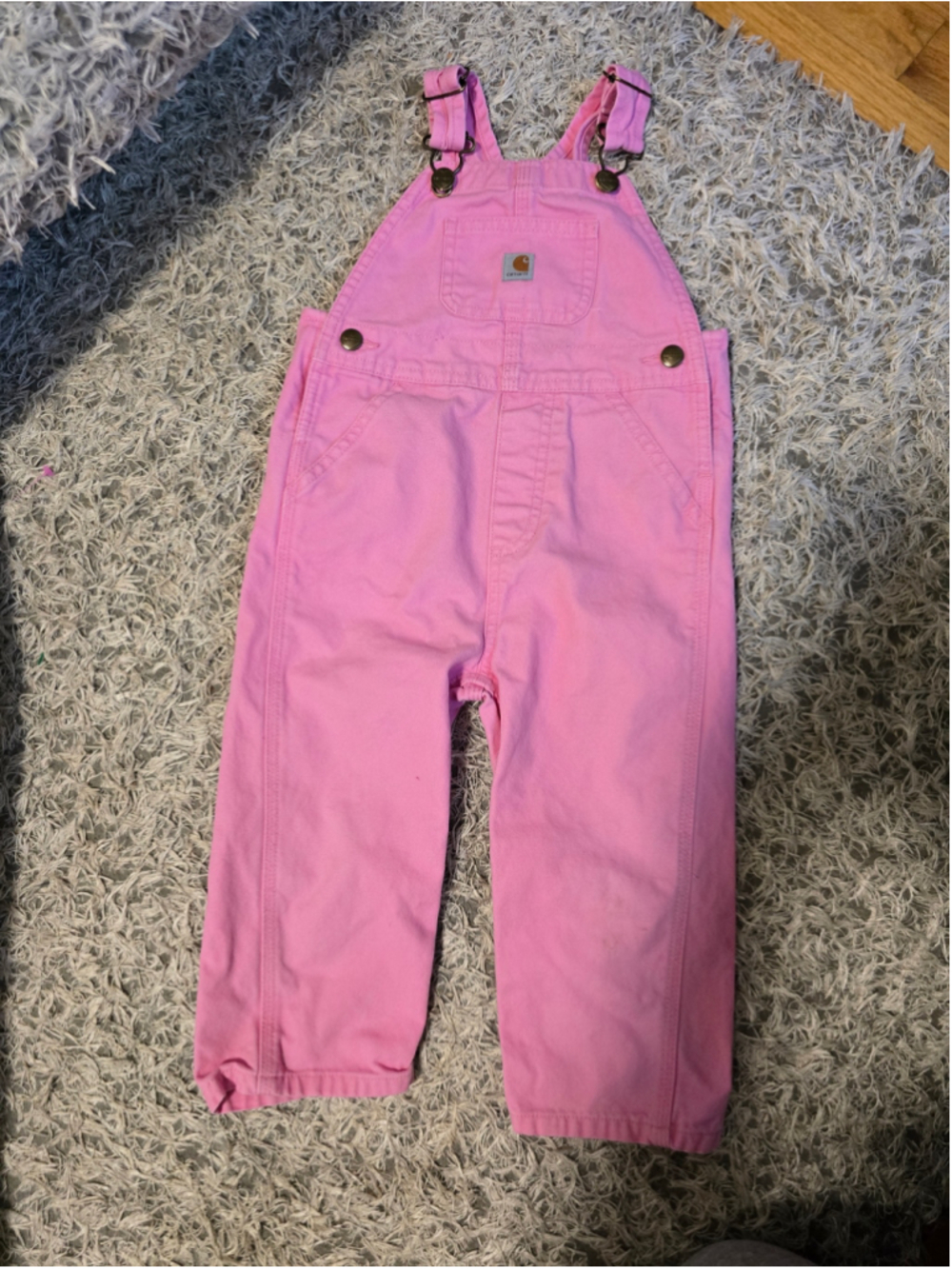 Girls Carhartt Pink Overalls Size 2T